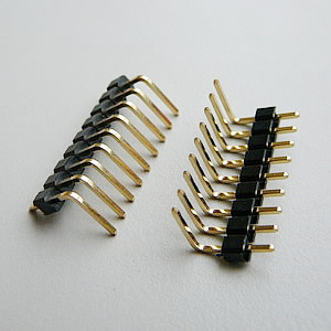 25409WMR2-X-X-X 2.54 mm Single Row Right Angle Pin Headers