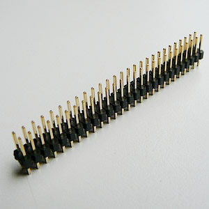 25410WMS-X-X-X 2.54 mm Dual Row Straight Angle Pin Header